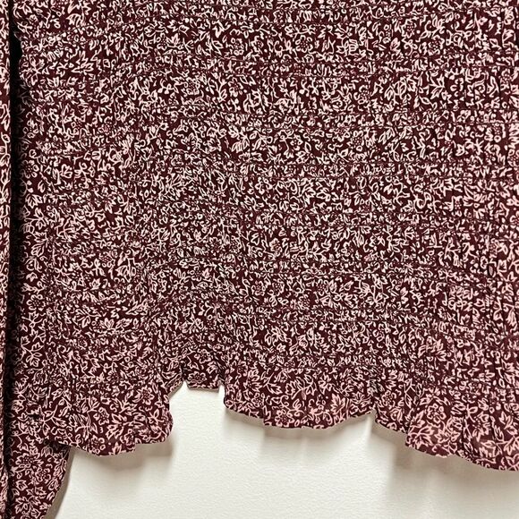 NWT Madewell Lucie Bubble-Sleeve Smocked Top in Cottage Garden Sz XS - Picture 9 of 9